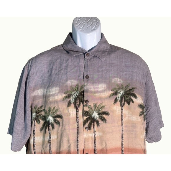 BATIK BAY Men's Short Sleeve Button Down Easy Care Rayon Shirt XL - Picture 2 of 5